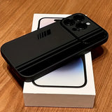 Black Stripe Pattern Shockproof Soft Case For iPhone