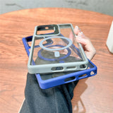 Transparent Magnetic Fold Holder Case For Samsung