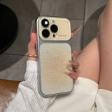 Fashion Crystal Large Window Glitter Gradient Case for iPhone