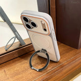 Built-in Magnetic Ring Kickstand Case For iPhone