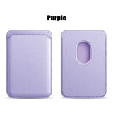 Leather Magnetic Card Holder Wallet For iPhone