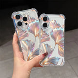 Colorful Petal Pattern Shockproof Case For iPhone