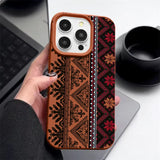 Vintage Totem Shockproof Leather Case For iPhone
