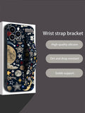 Fruit Lemon Colorful Star Flower Art Wrist Strap Case For iPhone