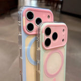 Candy Contrasting Colors Magnetic Case For iPhone