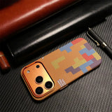 Alloy Lens Matte Carbon Fiber Texture Case for iPhone