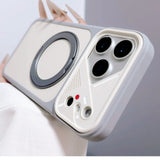 Luxury Matte Soft Frame Bracket Holder Case For iPhone