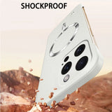 Magnet Frameless Sand Rock Matte Case For iPhone