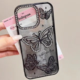 Diamond Butterfly Plating Case for iPhone