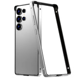 Hybrid Silicone Frame Aluminum Metal Case for Samsung