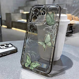 Gold Butterfly Soft TPU Transparent Case For iPhone