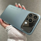 Luxury Mirror Glass Large Window Case for iPhone