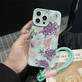 Coastal Sea Turtle With Strap Case For iPhone