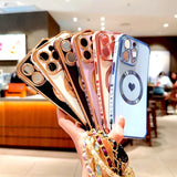 Plating TPU Wrist Lanyard Bracelet  Case For iPhone