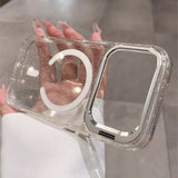 Bling Glitter Stand Holder Clear Case For iPhone