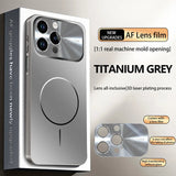 Luxury Colorful Magnetic Large Window Case For iPhone