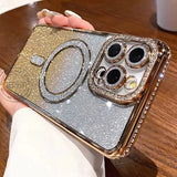 Luxury Diamond Glitter Magnetic Case For iPhone