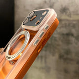 Clear Magnetic Stand Holder Armor Case For iPhone