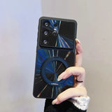 CD-Pattern MagSafe Magnetic Stand Hard Case For Samsung