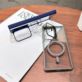 Transparent Magnetic Fold Holder Case For Samsung