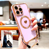 Plating TPU Wrist Lanyard Bracelet  Case For iPhone