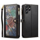 RFID lanyard crossbody wallet case for Samsung
