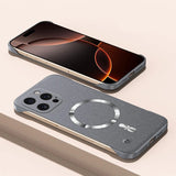 Magnet Frameless Sand Rock Matte Case For iPhone
