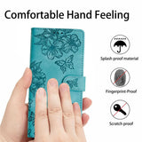 Flower Leather Wallet Card Holder Case for iPhone