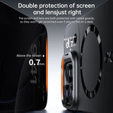 Solid Metal Lens Holder Frameless Magnetic Case For iPhone