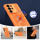 Honeycomb Cooling Magnetic Kickstand Case for Samsung