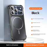 Shockproof Matte Magnetic Plating Case for iPhone