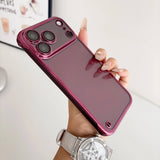 Ultra Thin Plating Clear Hard Frameless Case For iPhone