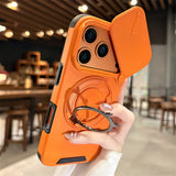 Rotating Flip Full Lens Protection Magnetic Case For iPhone