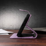 Leather Printed Butterfly Wallet Flip Case For iPhone