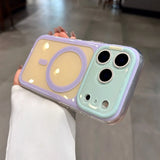 Candy Contrasting Colors Magnetic Case For iPhone