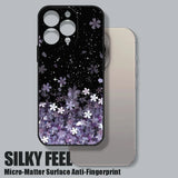 Cherry Blossom Wrist Strap Soft Case For iPhone