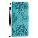 Flower Leather Wallet Card Holder Case for iPhone