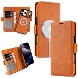 2 in 1 Cards Slot Leather Flip Wallet Case For iPhone