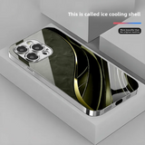 Business-style Line Pattern Electroplated Glass Case for iPhone