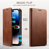 Leather Wallet Flip Case For iPhone