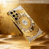 Premium art pattern anti-fall glass case for Samsung