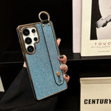 Glitter Wristband Stand Plating Case for Samsung