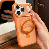 Built-in Magnetic Ring Kickstand Case For iPhone