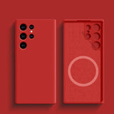 Liquid Silicone Magnetic Shockproof Case For Samsung
