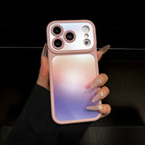 Original Gradient Matte Shockproof Liquid Silicone Case For iPhone