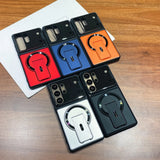 Matte Protector Stand Magnetic Case for Samsung