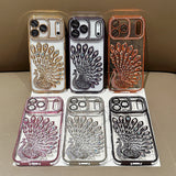 Bling Diamond Peacock Sparkly Electroplated Case For iPhone