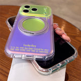 Luxury Magnetic Stand Dopamine Aurora Case for iPhone