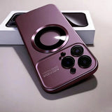 Luxury Glass Magnetic Shockproof Case For iPhone