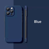 Frameless Slim Matte Hard Case For iPhone